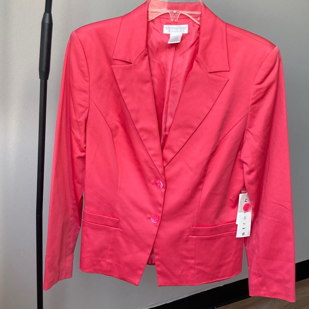 Vintage Y2K worthington stretch lined blazer office jacket - Picture 12 of 14